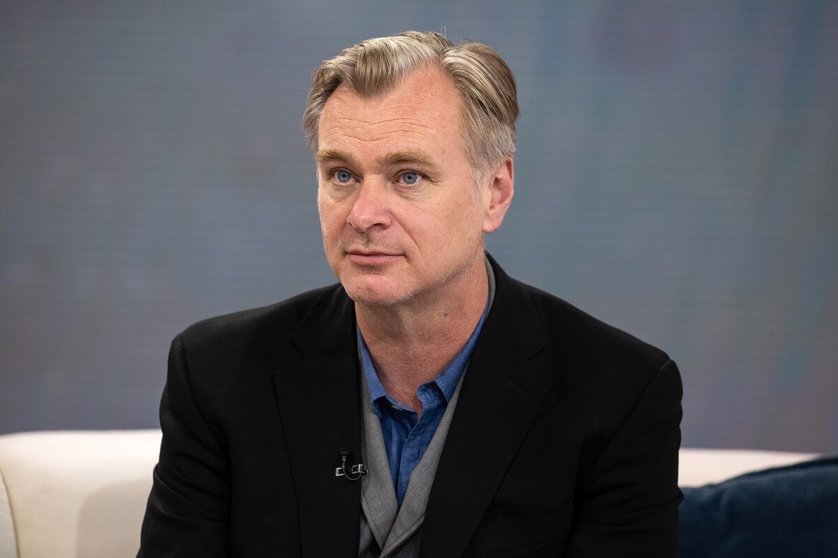 Christopher Nolan sitting down on the 'Today' show.
