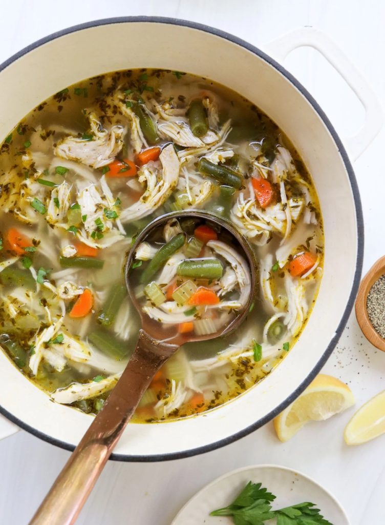 chicken vegetable soup lunch ideas